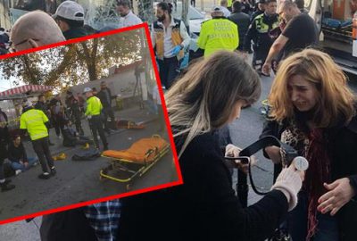 Beşiktaş’ta otobüs durağa daldı! Çok sayıda yaralı var