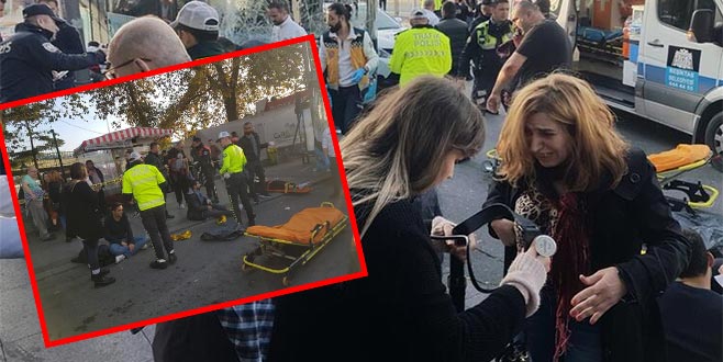 Beşiktaş’ta otobüs durağa daldı! Çok sayıda yaralı var