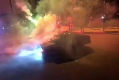 Drift yapan şoföre 10 bin lira ceza