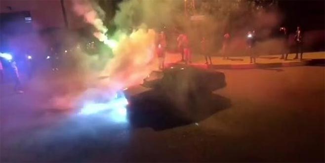 Drift yapan şoföre 10 bin lira ceza