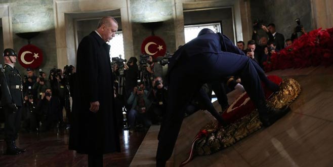 Devlet erkânı Anıtkabir’de