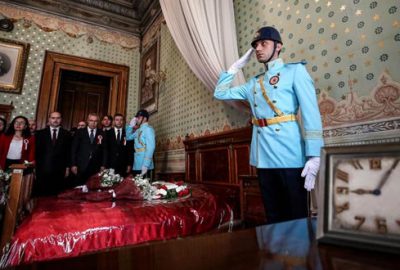Dolmabahçe Sarayı’nda anma töreni