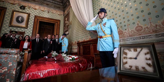 Dolmabahçe Sarayı’nda anma töreni