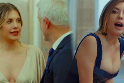 Yasak Elma’nın sarışın güzeli siyah mini elbisesiyle olay oldu!