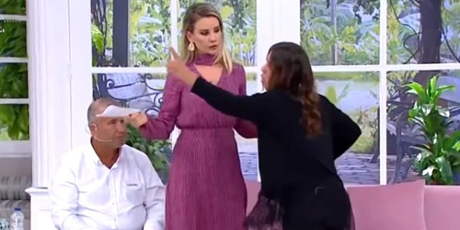 Yasak Aşk olayı canlı yayını karıştırdı! Esra Erol zor ayırdı