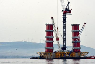 1915 Çanakkale Köprüsü yükseliyor