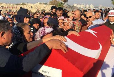 Şehit askere son görev