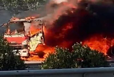 Bursa’da panik anları! Alev alev yandı