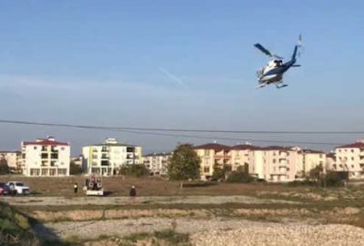 İznik semalarında uçan helikopterin sırrı çözüldü