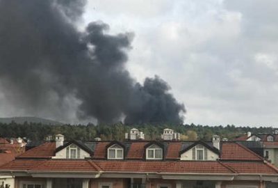 İstanbul’da askeri alanda yangın