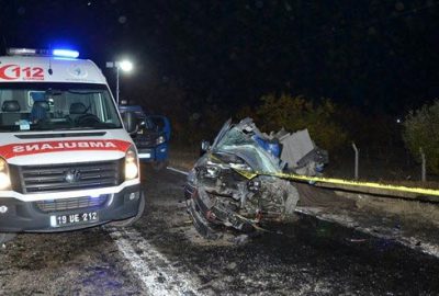 Katliam gibi kaza: 4 ölü, 4 yaralı