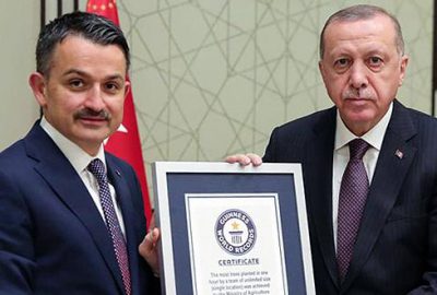 Rekorun belgesi Erdoğan’da