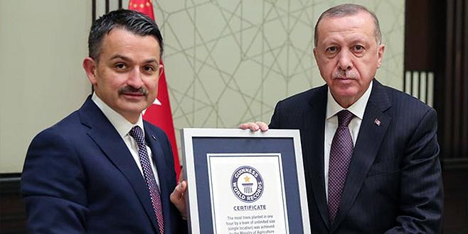 Rekorun belgesi Erdoğan’da