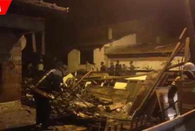 Odunlukta başladı, evi küle çevirdi