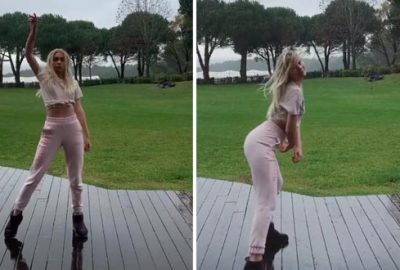 Aleyna Tilki’nin yağmur dansı büyüledi