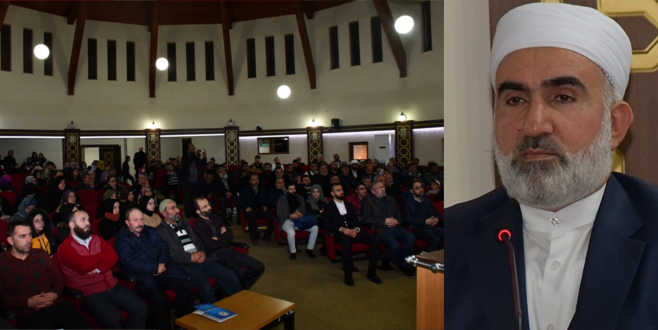 Tayyip Elçi, İnegöllülere ailede mahremiyet ve tesettürü anlattı