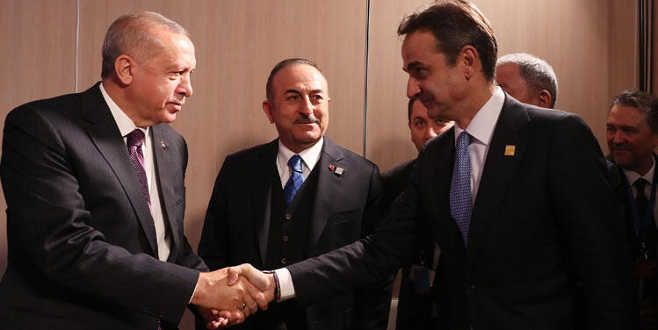 Cumhurbaşkanı Erdoğan, Miçotakis ile görüştü