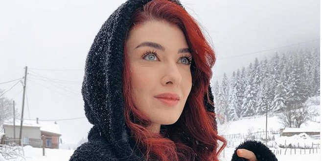 Aslıhan’ın kar keyfi