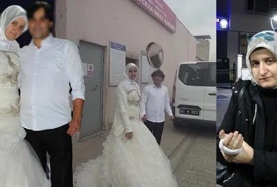 Kapıda gelinlikle beklediği kocası dehşeti yaşattı