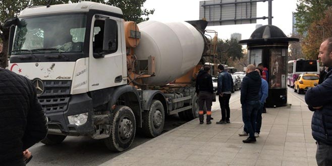 Beton mikseri dehşeti: 1 ölü, 1 ağır yaralı