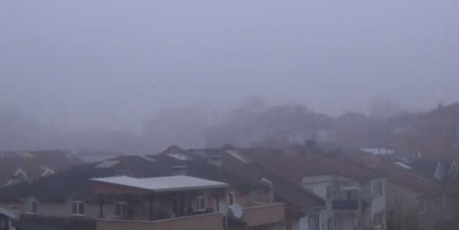 İnegöl’ü sis kapladı
