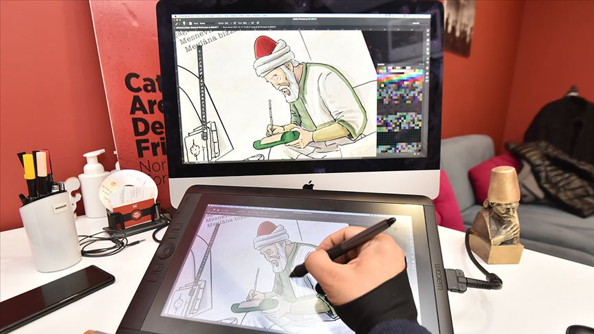 Mevlana’nın hayatı çizgi film ile anlatılıyor Mevlana’nın hayatı çizgi film ile anlatılıyor