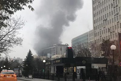 DSİ Genel Müdürlüğü binasında yangın