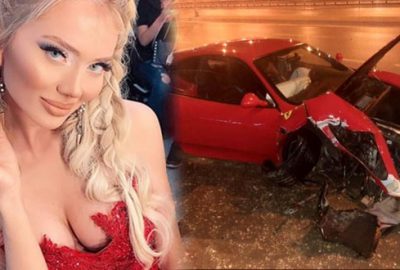 Cansu Taşkın kaza geçirdi! Araç hurdaya döndü