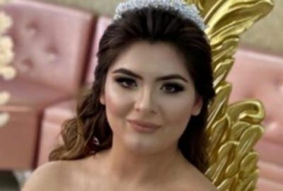 Göğüs dekolteli nikah elbisesiyle tepki çeken Hanife’den açıklama!