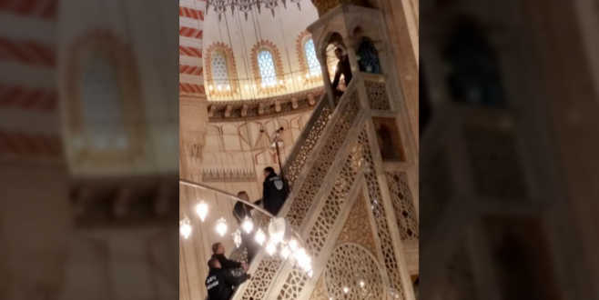Cuma namazı öncesi polisi harekete geçirdi