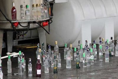 6 ton sahte rakı ele geçirildi