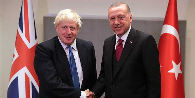 Erdoğan ile Johnson görüştü