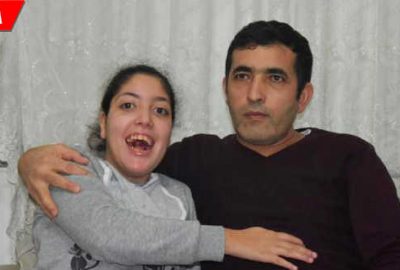 Aracı perte çıkınca engelli kızını hastaneye götüremiyor