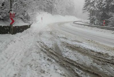 Uludağ yolundan anlık görüntüler