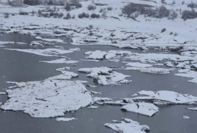 ‘Yüzen adalar’ dondu