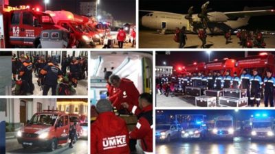 Türkiye’nin dört bir yanından ekipler bölgeye sevk edildi