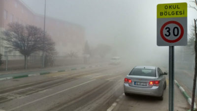 İki ilçede sis kabusu!