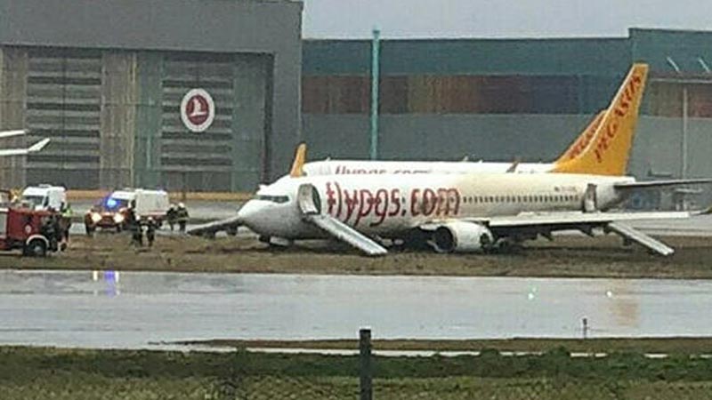 Sabiha Gökçen’de pistten çıkan uçağın pilotu ile kule arasındaki konuşma ortaya çıktı