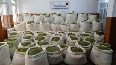 2 ton esrar ele geçirildi