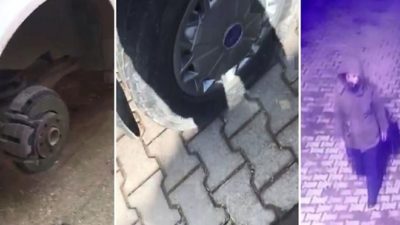 Depremin ardından 160 aracın lastiklerini patlattı