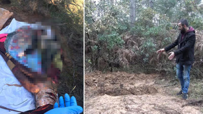 Ormanda vahşet! Battaniyeye sarılı halde bulundu