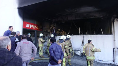 Okulda yangın paniği