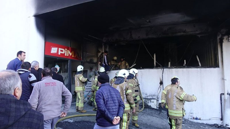 Okulda yangın paniği