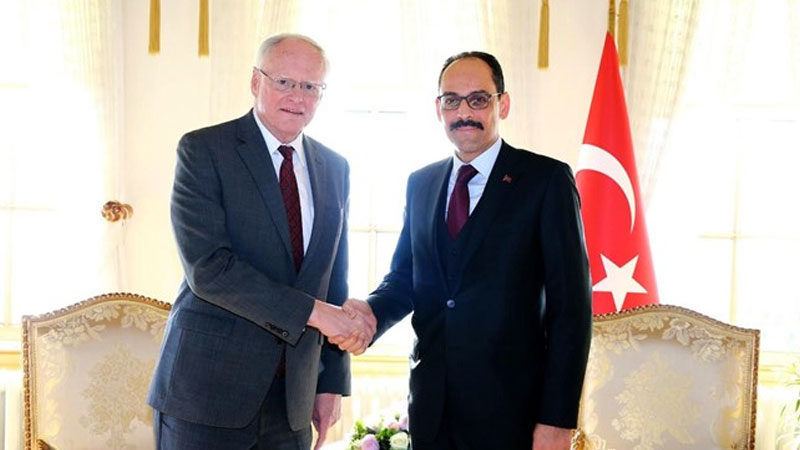 Cumhurbaşkanlığı Sözcüsü İbrahim Kalın, ABD'nin Suriye Özel Temsilcisi James Jeffrey'le