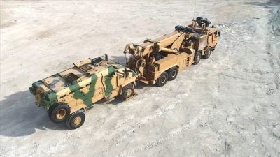 Askeri araçların 46 tonluk kurtarıcısı M4K zorlu testleri başarıyla geçti