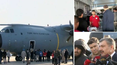 Somali’deki saldırıda yaralanan 10 kişi Türkiye’ye getirildi