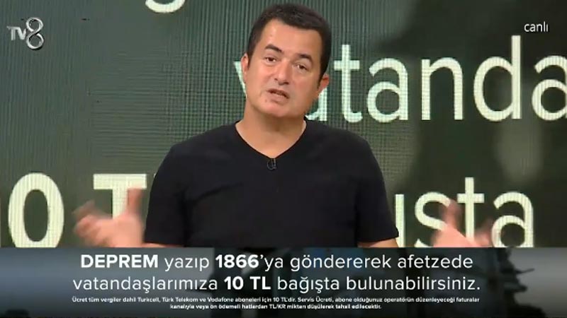 Acun Ilıcalı’dan duygulandıran konuşma! Yardım programını Atatürk’ün sözüyle bitirdi