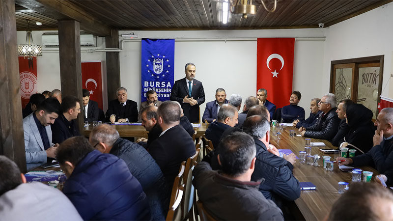 Büyükşehir Belediye Başkanı Alinur Aktaş, nüfusu 100 binlere yaklaşan Gürsu'nun