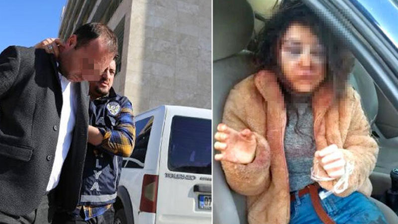 Antalya'da evine gitmek üzere otobüsten inen Lale U.'ya (23) kendisini