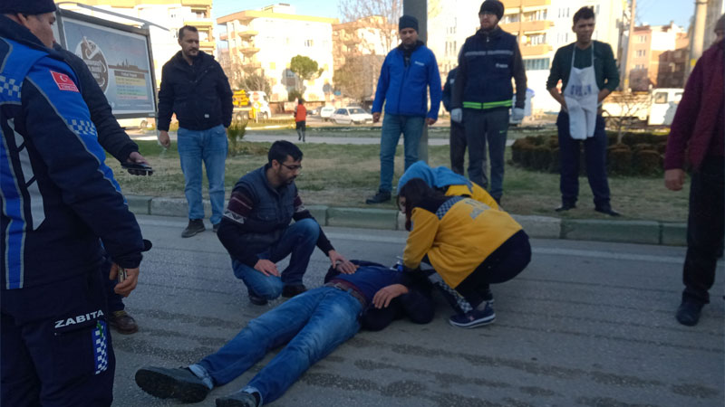 Mustafakemalpaşa’da kaza: 1 yaralı